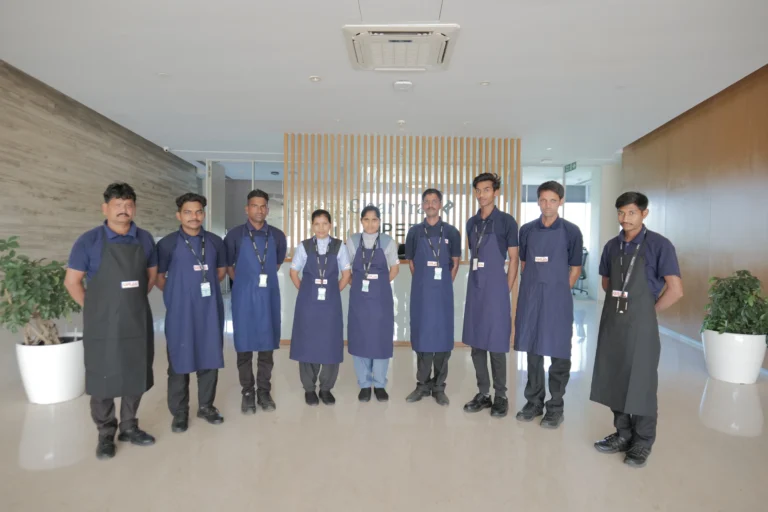 Urja Facility management supervisor in #606581 branded bandhgala uniform ready to deliver expert cleaning and facility management services in Indore